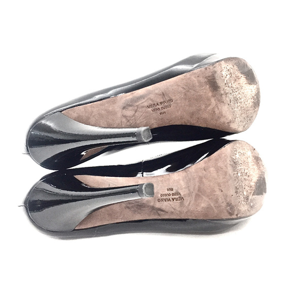 🌹VERA WANG COLLECTION Black Patent Platforms Sz 8.5 🌹 - Picture 8 of 8